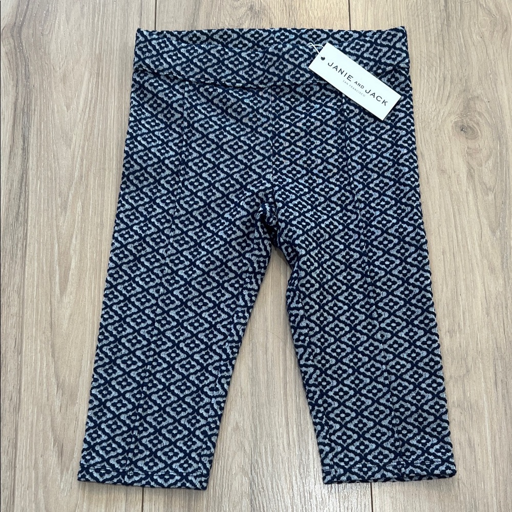 New Janie and Jack Cotton Blend Geometric Pants